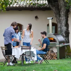 Alfa FX4PIZ-LRAM 4 Pizze 31-Inch Wood-Fired Pizza Oven On Base -Kitchen Grill Shop 4 pizze ls 2 01 20