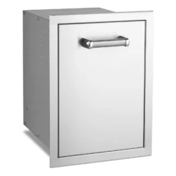 Fire Magic 53820TSC Premium Flush Double Trash Cabinet, 14.5x21-Inch