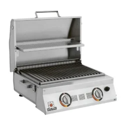 Solaire AA23A AllAbout Double Burner Infrared Portable Grill With Warming Rack