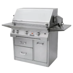 Kitchen Grill Shop 15 Solaire AGBQ-30 30-Inch Deluxe Freestanding Grill On 3-Drawer Cart With Rotisserie