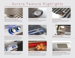 Fire Magic A430i Aurora Built-In Grill -Kitchen Grill Shop aurora features a