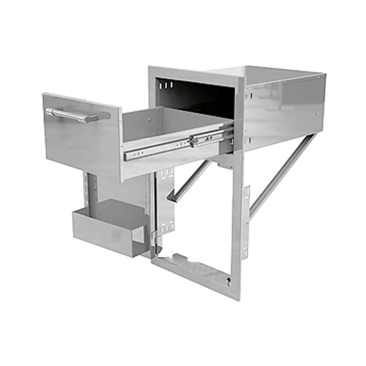 Alfresco AXE-DDR-x-SC Door And Drawer Combo, 17-Inch 1 Alfresco AXE-DDR-x-SC Door And Drawer Combo, 17-Inch