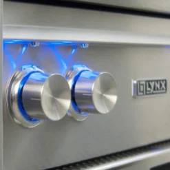 Lynx L30AG Asado Built-In Gas Grill, 30-Inch 8 Lynx L30AG Asado Built-In Gas Grill, 30-Inch -Kitchen Grill Shop backlit knobs 1