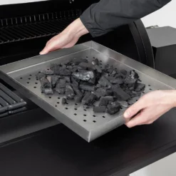 Broil King 955050 Regal Offset 400 Charcoal Smoker, 25.5-Inches -Kitchen Grill Shop bk 955050 f 08 22