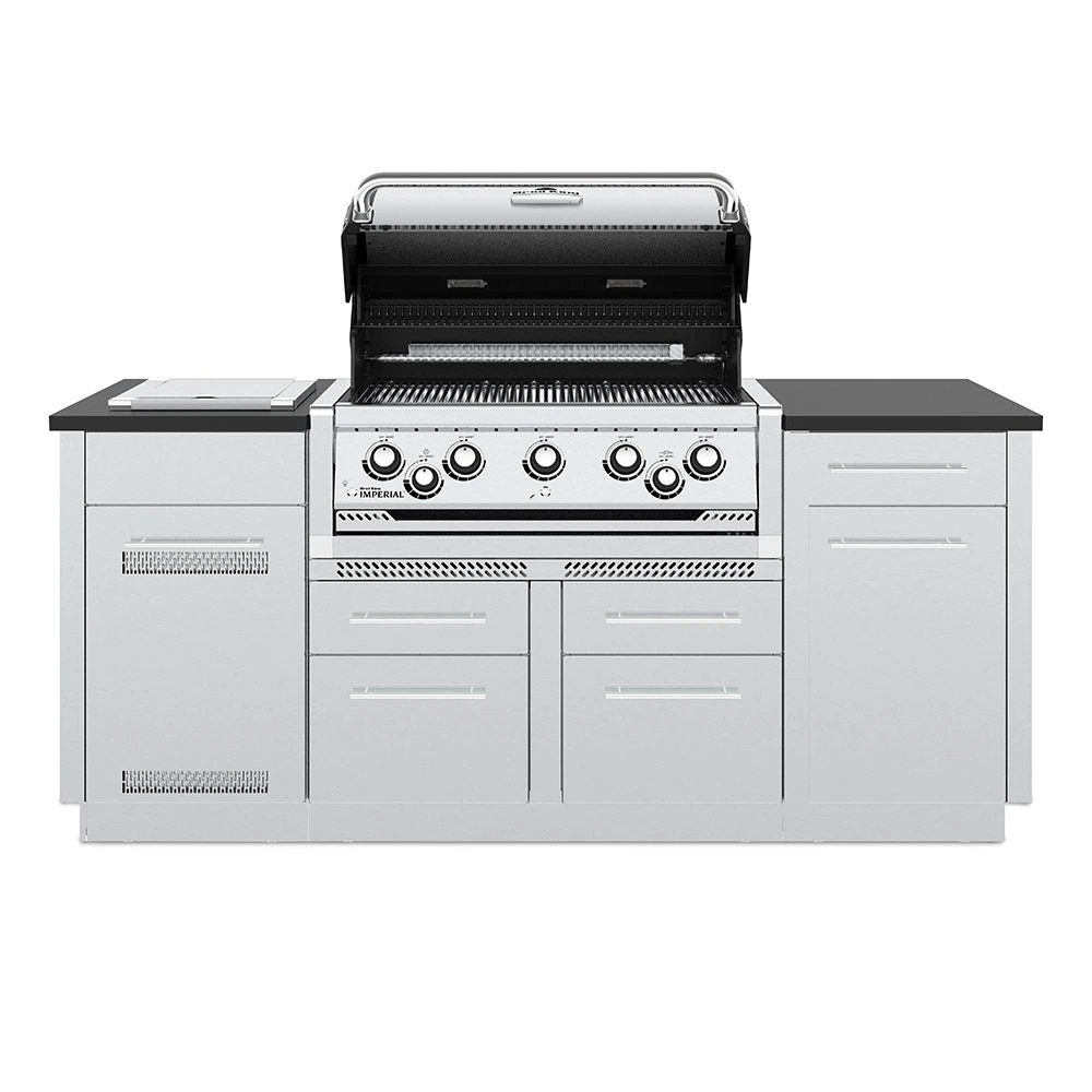 Broil King IMP-S590i Imperial S590i Stainless Steel 5-Burner Gas Grill Island, 79-Inches 2 Broil King IMP-S590i Imperial S590i Stainless Steel 5-Burner Gas Grill Island, 79-Inches - Image 2