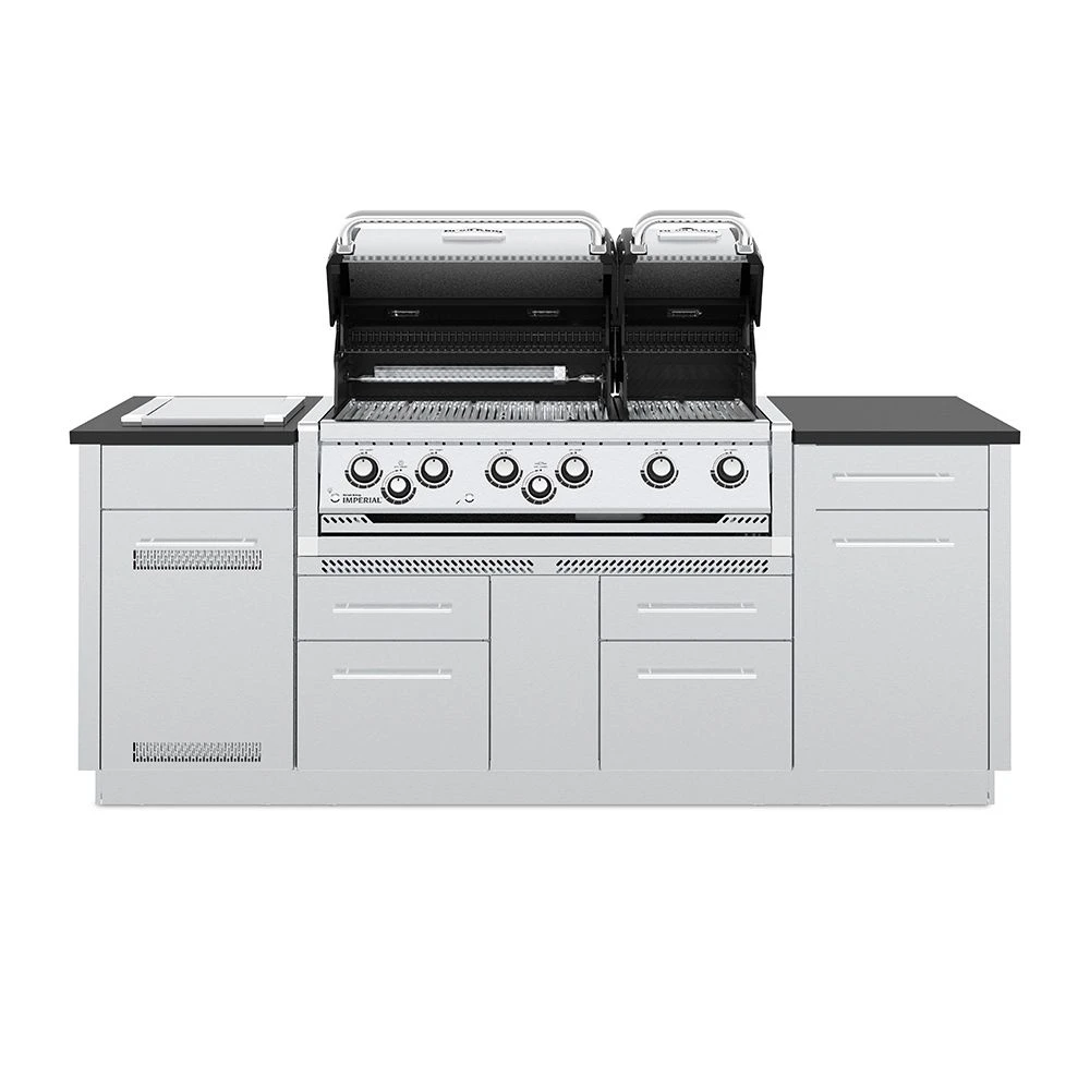 Broil King IMP-S690i Imperial S690i Stainless Steel 6-Burner Gas Grill Island, 86-Inches 2 Broil King IMP-S690i Imperial S690i Stainless Steel 6-Burner Gas Grill Island, 86-Inches - Image 2