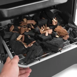 Broil King SMK-VERT Smoke Vertical Gas Smoker, 15-Inches -Kitchen Grill Shop bk smokeverticalcharcoal charcoal tray b 06 20