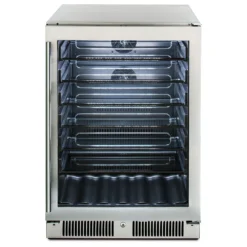 Blaze BLZ-GDBEV-5.5 Outdoor Glass Door Beverage Cooler 5.5, 24-inches -Kitchen Grill Shop blz gdbev 5.5 d 02 22