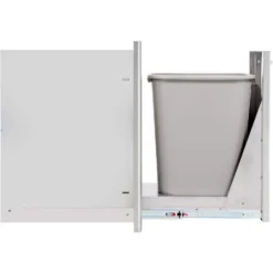 Blaze BLZ-TRNW-DRW Narrow Roll Out Trash Bin, 26.375x13.875-inches -Kitchen Grill Shop blz trnw drw b