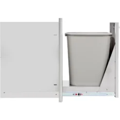 Blaze Narrow Trash Storage Drawer, 26.375x13.875-Inch -Kitchen Grill Shop blz trnw drw h d 03 23