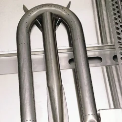 American Outdoor Grill T-Series 24 Inch Gas Grill On In-Ground Post -Kitchen Grill Shop burner closeup 03 20 2