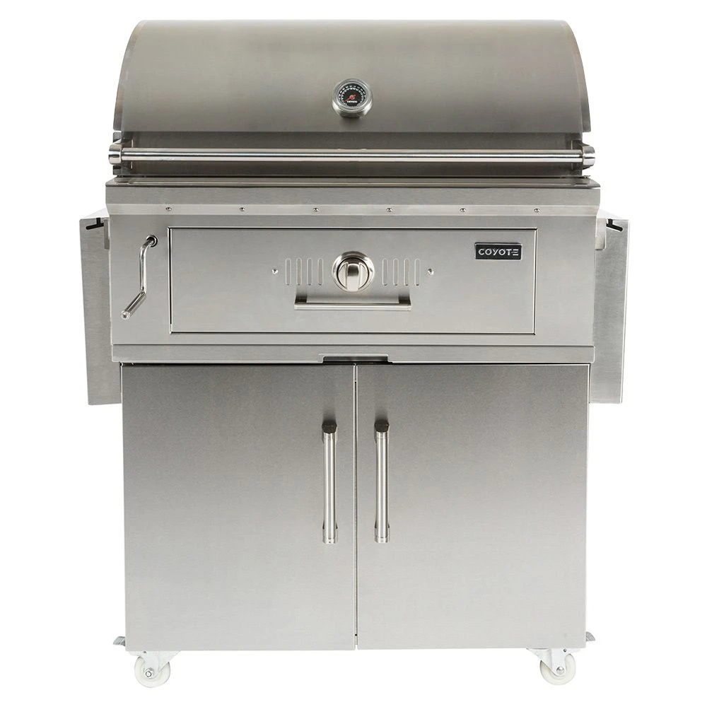 Coyote Stainless Steel Freestanding Charcoal Grill, 36-Inch (C1CH36-C1CH36CT) 1 Coyote Stainless Steel Freestanding Charcoal Grill, 36-Inch (C1CH36-C1CH36CT)