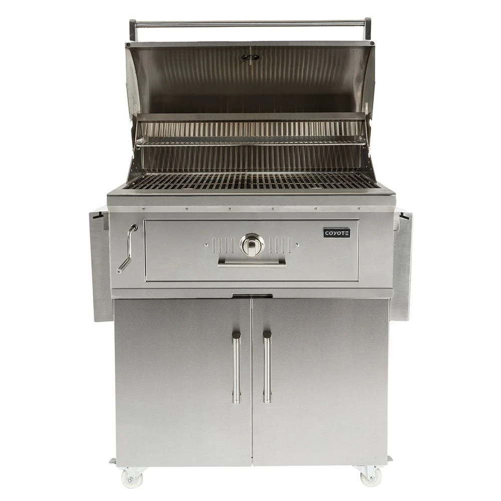 Coyote Stainless Steel Freestanding Charcoal Grill, 36-Inch (C1CH36-C1CH36CT) 2 Coyote Stainless Steel Freestanding Charcoal Grill, 36-Inch (C1CH36-C1CH36CT) - Image 2