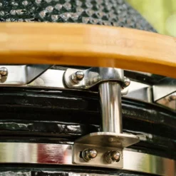 Coyote Ceramic Asado Smoker With Wheeled Stand & Side Shelves (C1CHCS-FS) -Kitchen Grill Shop c1chcs fs f 07 21