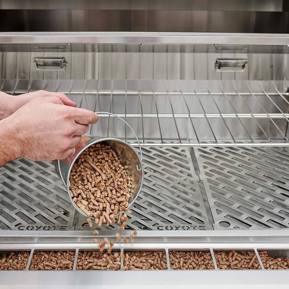 Coyote Stainless Steel Freestanding Pellet Grill, 28-Inch (C1P28-FS) 2 Coyote Stainless Steel Freestanding Pellet Grill, 28-Inch (C1P28-FS) - Image 2