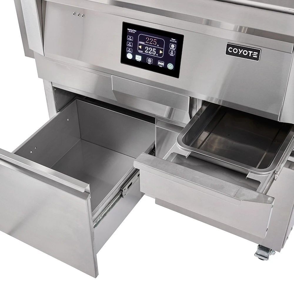Coyote Stainless Steel Built-In Pellet Grill, 28-Inch (C1P28) 6 Coyote Stainless Steel Built-In Pellet Grill, 28-Inch (C1P28) - Image 6