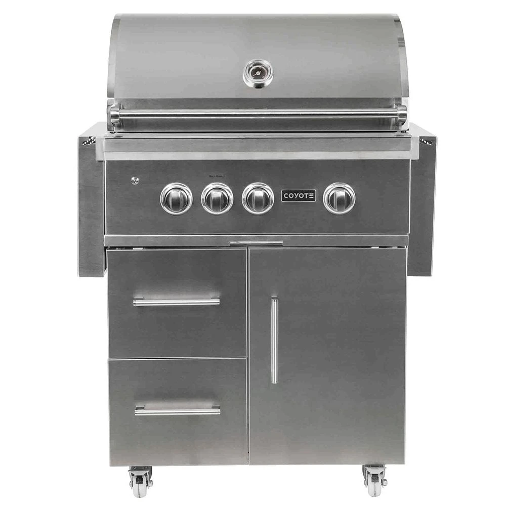 Coyote S-Series Stainless Steel Freestanding Gas Grill With Infrared Sear Burner & Rotisserie, 30-Inch (C2SL30-CT) 1 Coyote S-Series Stainless Steel Freestanding Gas Grill With Infrared Sear Burner & Rotisserie, 30-Inch (C2SL30-CT)