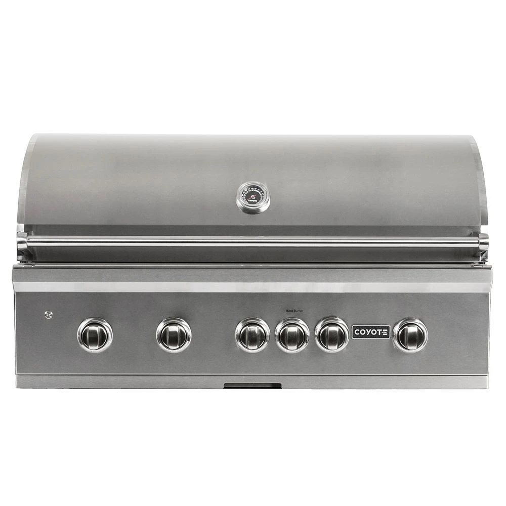 Coyote S-Series Stainless Steel Built-In Gas Grill With Infrared Sear Burner & Rotisserie, 42-Inch (C2SL42) 1 Coyote S-Series Stainless Steel Built-In Gas Grill With Infrared Sear Burner & Rotisserie, 42-Inch (C2SL42)