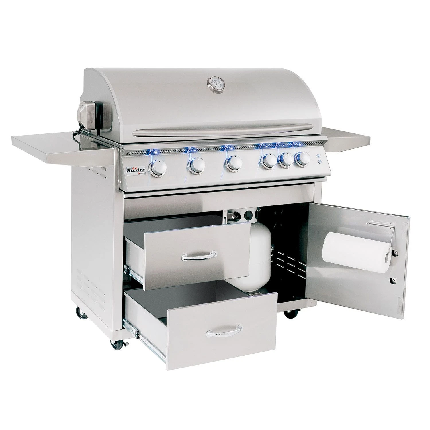 Summerset SIZPRO40-CART-SIZ40 Sizzler Pro Series Gas Grill On Deluxe Cart, 40-Inch 2 Summerset SIZPRO40-CART-SIZ40 Sizzler Pro Series Gas Grill On Deluxe Cart, 40-Inch - Image 2