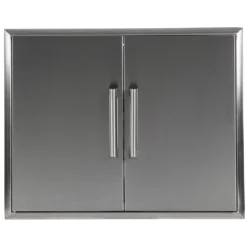 Coyote Stainless Steel Double Access Doors, 31-Inch (CDA2431)