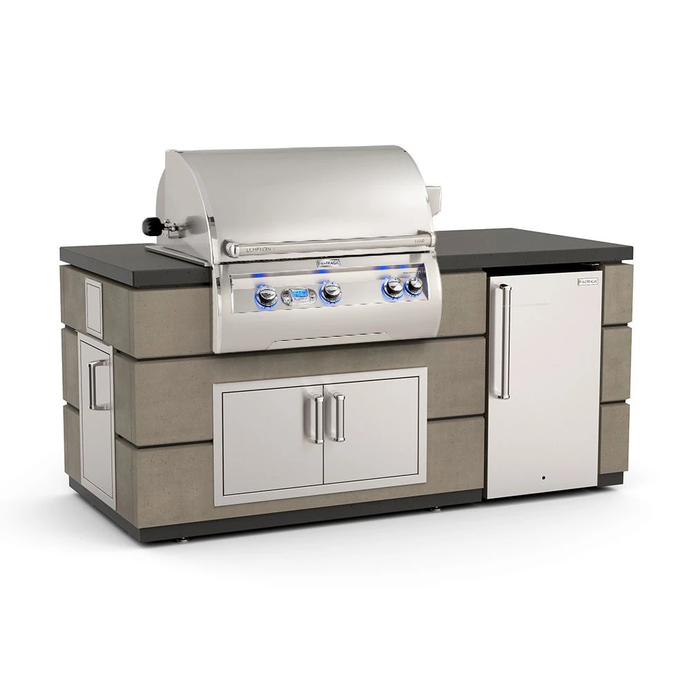 Fire Magic 77-Inch Outdoor Kitchen Island With 30-Inch Echelon Gas Grill, Refrigerator And Doors 5 Fire Magic 77-Inch Outdoor Kitchen Island With 30-Inch Echelon Gas Grill, Refrigerator And Doors - Image 5