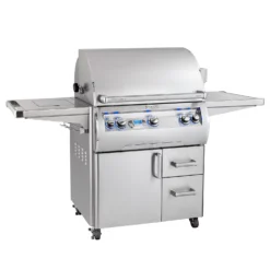 Fire Magic E660s Echelon Diamond Gas Grill With Single Side Burner On Cart