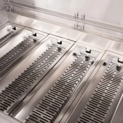 American Made Grills AMG-ENC36 Encore 36-Inch Built-In Dual Fuel Wood And Gas Grill With Infrared Searing Burner And Rotisserie Kit -Kitchen Grill Shop enc36 f 04 21