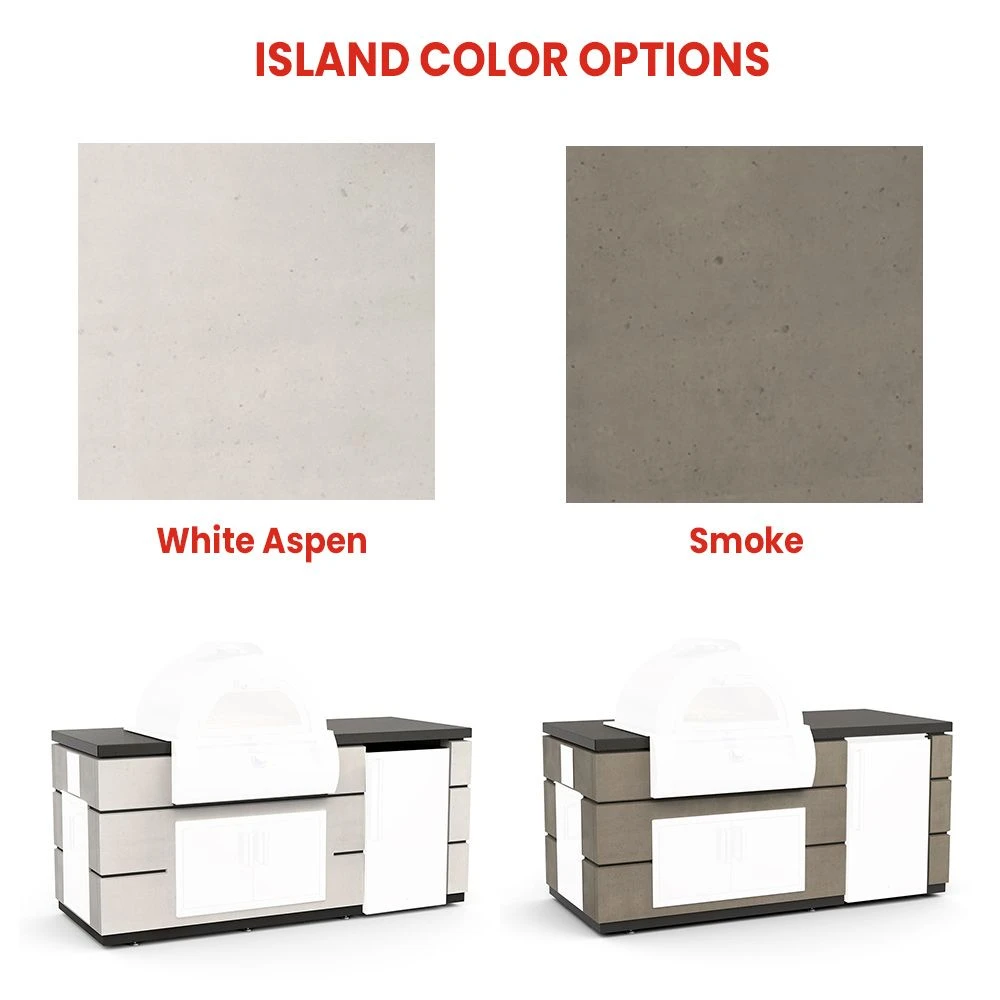 Fire Magic 77-Inch Outdoor Kitchen Island With 30-Inch Echelon Gas Grill, Refrigerator And Doors 3 Fire Magic 77-Inch Outdoor Kitchen Island With 30-Inch Echelon Gas Grill, Refrigerator And Doors - Image 3