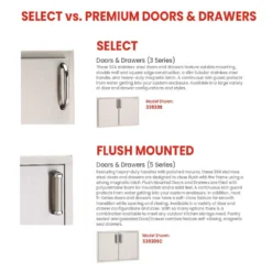 Fire Magic 115-Inch Outdoor Kitchen Island With 36-Inch Echelon Gas Grill, Power Burner, Double Drawers And Doors -Kitchen Grill Shop fm outdoor kitchen components