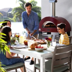 Alfa FXBRIO-NER Brio 27-Inch Dual Fuel Pizza Oven On Cart -Kitchen Grill Shop fxbrio ner ls b 03 22