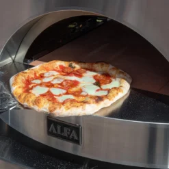Alfa 2 Pizze 38-Inch Ardesia Gray Gas Pizza Oven On Black Cart -Kitchen Grill Shop fxcl 2p ggra u f 05 23