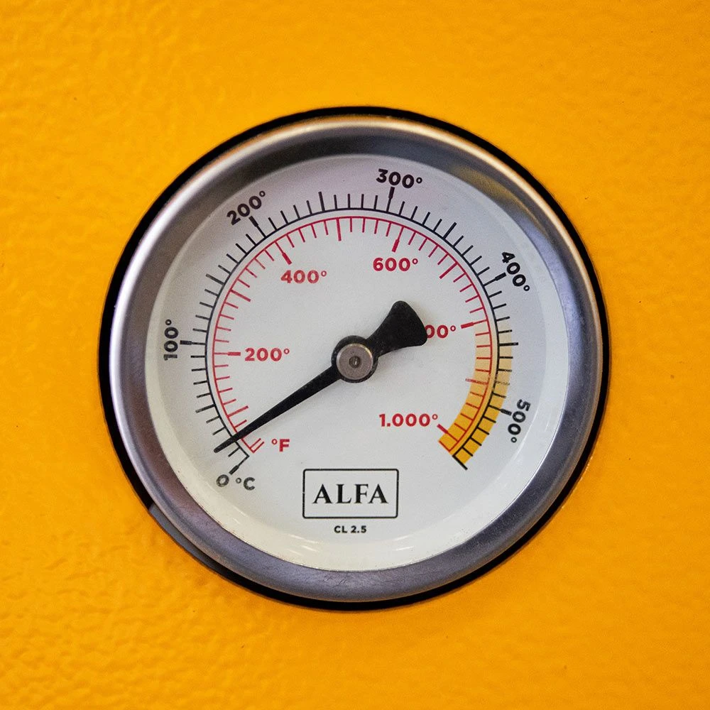 Alfa 2 Pizze 38-Inch Gas Pizza Oven On Black Cart 2 Alfa 2 Pizze 38-Inch Gas Pizza Oven On Black Cart - Image 2