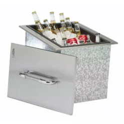 Bull BG-00002 Stainless Steel Drop-In Ice Chest, 16.75x20.25-Inches