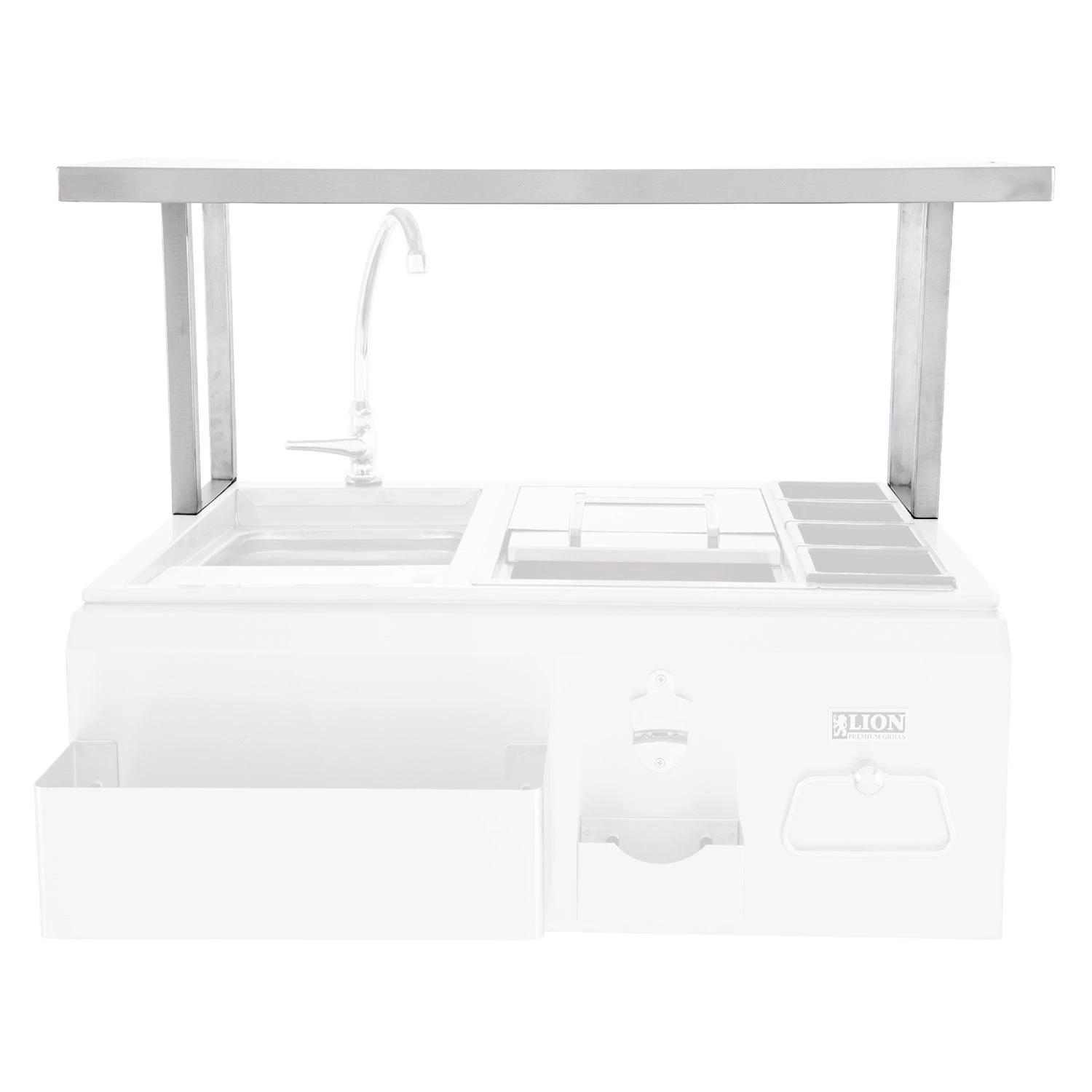 Lion L18743 Top Shelf For Outdoor Bar Center 1 Lion L18743 Top Shelf For Outdoor Bar Center