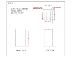 Lynx L18TC Tilt Out Trash Center, 18x26-Inch -Kitchen Grill Shop l18tc specs b scaled
