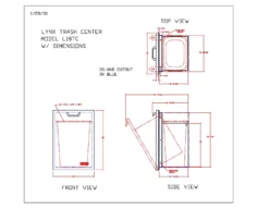 Lynx L18TC Tilt Out Trash Center, 18x26-Inch -Kitchen Grill Shop l18tc specs scaled