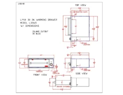 Lynx L30WD-1 Warming Drawer, 30x11.5-Inch -Kitchen Grill Shop l30wd 1 specs scaled