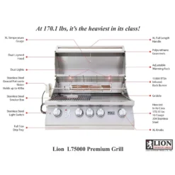 Lion L75000 32-Inch Built-In Grill 9 Lion L75000 32-Inch Built-In Grill -Kitchen Grill Shop l75000 feat a 03 20