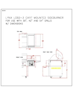 Lynx LCB2-3 Freestanding Cart Mounted Double Side Burner 8 Lynx LCB2-3 Freestanding Cart Mounted Double Side Burner -Kitchen Grill Shop lcb2 3 specs scaled