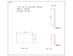 Lynx LDR42T Professional Double Access Doors, 42x23.375-Inch -Kitchen Grill Shop ldr42t specs b scaled