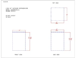 Lynx LN24REF Stainless Steel Outdoor Refrigerator, 24-Inch -Kitchen Grill Shop lm24ref specs c scaled