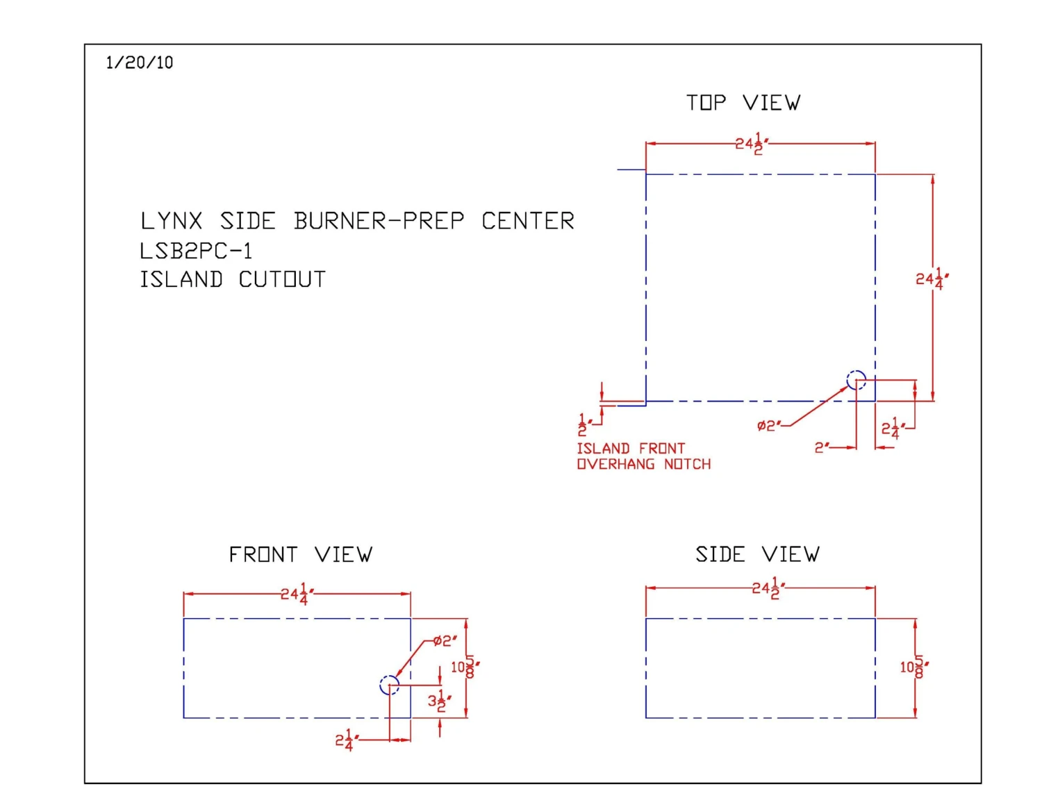Lynx LSB2PC-1 Built-In Double Side Burner With Cutting Board And Drawer, Inch 4 Lynx LSB2PC-1 Built-In Double Side Burner With Cutting Board And Drawer, Inch - Image 4