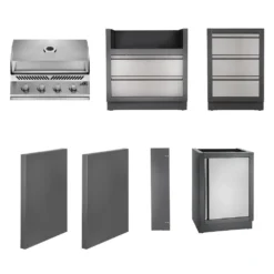 Napoleon Oasis 100 Outdoor Kitchen Bundle With BI32SS Grill -Kitchen Grill Shop oasis100 bi32ss config b 06 22 1