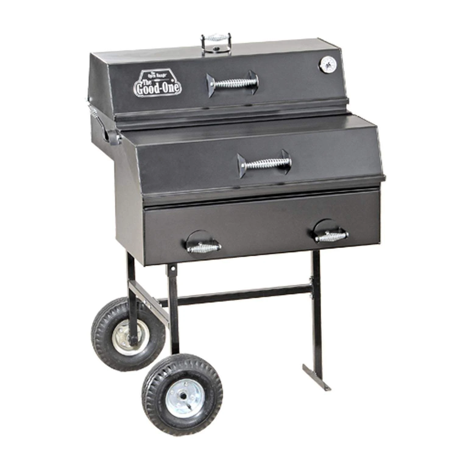 The Good-One Generation III Open Range Natural Wood Smoker And Grill, On Cart 1 The Good-One Generation III Open Range Natural Wood Smoker And Grill, On Cart