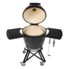 Primo CRC Round Ceramic Charcoal All-In-One Kamado Grill Head On Wheeled Cradle