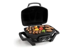Napoleon PRO285-BK TravelQ Portable Tabletop Gas Grill -Kitchen Grill Shop pro285 open angle food napoleon grills