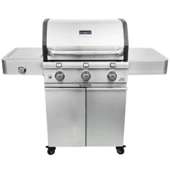 Saber R50CC0317 3-Burner Deluxe Freestanding Cast Infrared Grill With Side Burner, 32-Inches