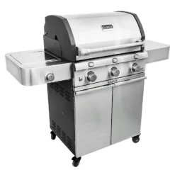 Saber R50CC0317 3-Burner Deluxe Freestanding Cast Infrared Grill With Side Burner, 32-Inches -Kitchen Grill Shop r50cc0317 c 02 20