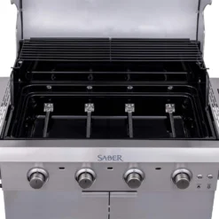 Saber R52SC0421 4-Burner Select Freestanding Infrared Grill With Side Burner, 40-Inches -Kitchen Grill Shop r52sc0421 e 05 21