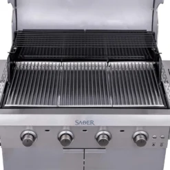 Saber R52SC0421 4-Burner Select Freestanding Infrared Grill With Side Burner, 40-Inches -Kitchen Grill Shop r52sc0421 f 05 21